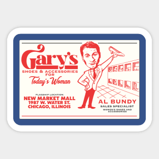 Al Bundy's Business Card - Gary's Shoes Sticker